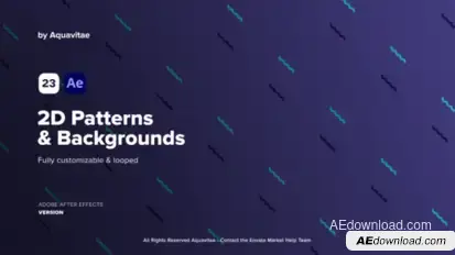 2D Patterns & Backgrounds Elements template preview