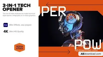 3-in-1 Tech Infographics Opener Openers template preview
