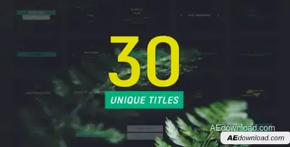 30 Minimal Titles Titles template preview