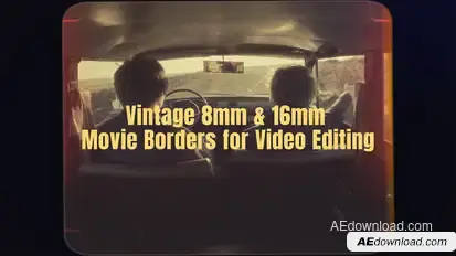 30+ Old Film Frame Pack – Vintage Overlay Borders for Retro Cinematic Look Elements template preview