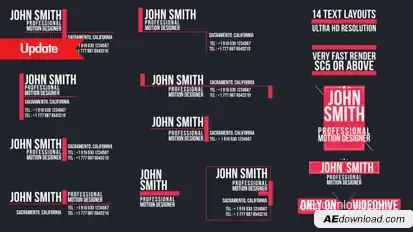 30 Text Layouts Titles template preview