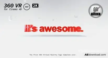 360 VR for Cinema 4D Video Displays template preview