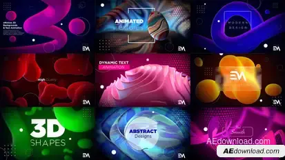 3D Animated Backgrounds Elements template preview