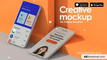 3D App Mockup Product Promo template preview