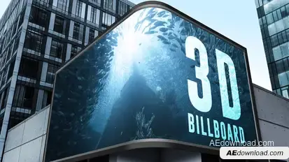 3D Billboard Mockup Video Displays template preview