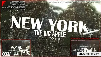 3D City Logo Logo Stings template preview