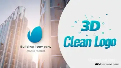 3D Clean Logo Logo Stings template preview