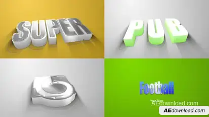 3D Clean Logo Reveal Logo Stings template preview