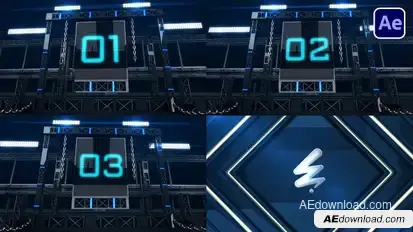 3D Count Down Opener Openers template preview