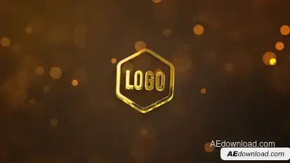 3D Dark Gold Logo Logo Stings template preview