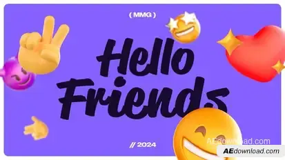 3D Emoji Intro Openers template preview