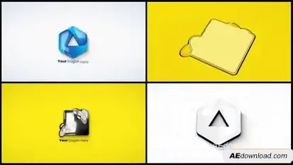 3D Extrude logo Reveal Logo Stings template preview