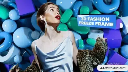 3D Fasion Freeze Frame Openers template preview