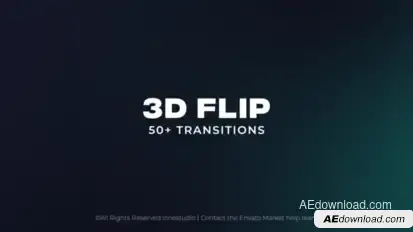 3D Flip Transitions broadcast-packages template preview