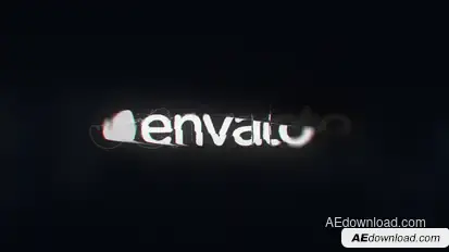 3D Glitch Logo Logo Stings template preview