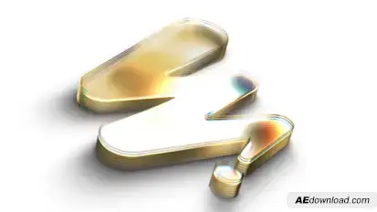 3D Gold Logo Logo Stings template preview