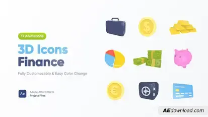 3D Icons | Finance Elements template preview