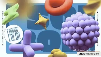 Videohive 3D Inflatables Typography Intro Video Displays template preview