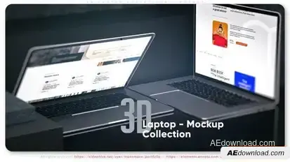 3d Laptop Collection - Mockup Openers template preview