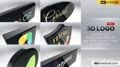 3D Logo Pack Logo Stings template preview
