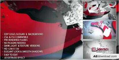 3D Logo Shred Logo Stings template preview