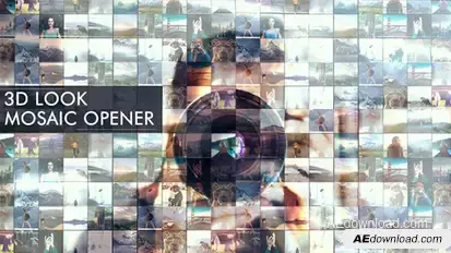 3D Look I Mosaic Opener I Slideshow Video Displays template preview