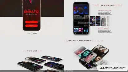 3D Mobile App Promo Product Promo template preview