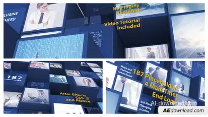 3d Mosaic Corporate Intro Openers template preview
