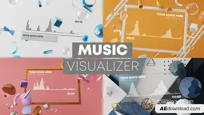 3D Music Visualizer Product Promo template preview