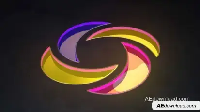 3D Neon Glass Logo Reveal Logo Stings template preview