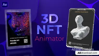 3D NFT Animator Product Promo template preview