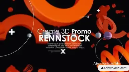 3d Object Intro Openers template preview