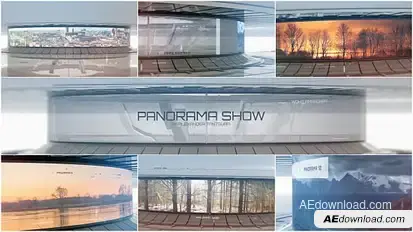 3D Panorama | Sci-Fi Video Displays Video Displays template preview