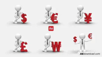 3D People Animations 2 Elements template preview