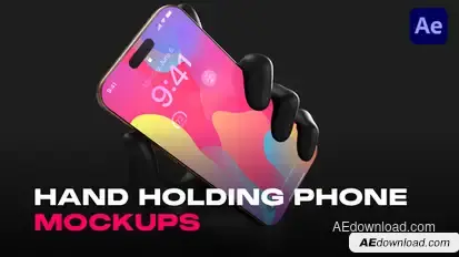 3D Phone Mockups Video Displays template preview