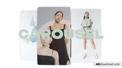 3D Photo Carousel Intro Openers template preview