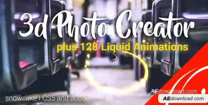 3d Photo Creator With Liquid FX Animations Elements template preview