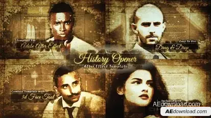 3D Photo History Opener Openers template preview