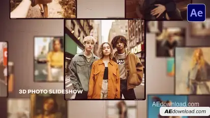 3D Photo Slideshow Video Displays template preview