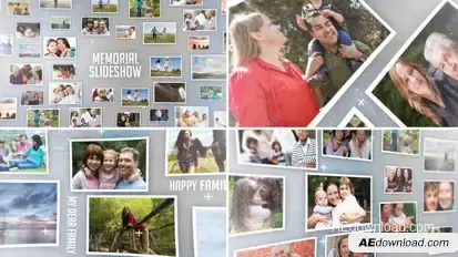 3D Photos Slideshow Video Displays template preview