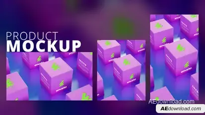 3D Product Mockup plus Vertical Product Promo template preview
