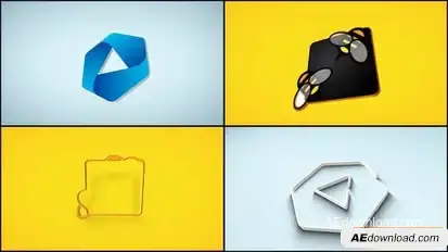 3D Rotating logo Reveal Logo Stings template preview