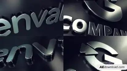 3D Silver Logo Logo Stings template preview