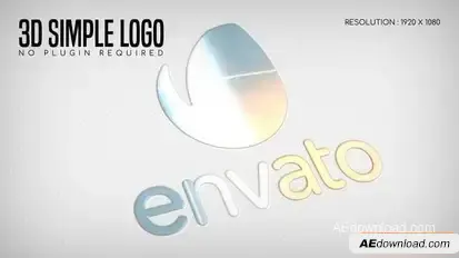3D Simple Logo Openers template preview