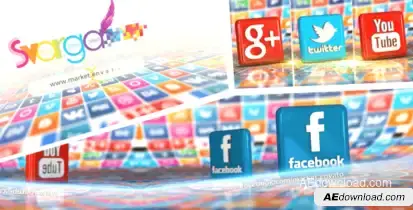 Videohive 3D Social World Openers template preview