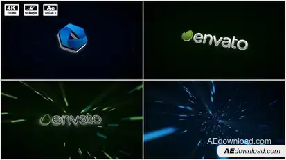 3D Space Logo Animation Logo Stings template preview