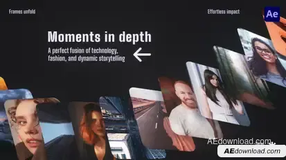 3D Space Multiscreen Opener Openers template preview