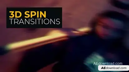 3D Spin Transitions | After Effects Elements template preview