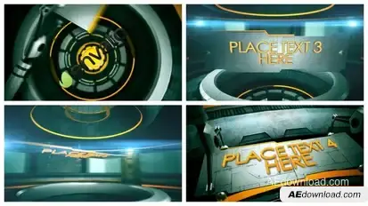 Videohive 3D Tech Titles Openers template preview