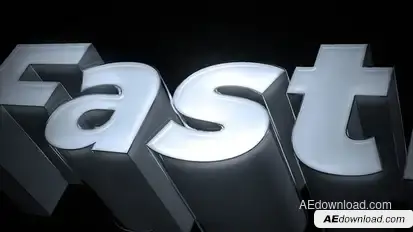 3d Text Animation Titles template preview